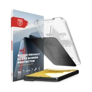 Rosso Privacy Screen Protector Geschikt Voor Samsung Galaxy S22 - 9H Gehard Glas - Met Installatietray - Case Friendly Tempered Glass - Anti Spy -