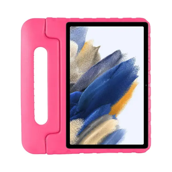 Kinder Tablethoes Met Handvat Roze Geschikt Voor Samsung Galaxy Tab A8 - Tablethoes Kindvriendelijk - Beschermhoes Voor Kinderen - Shockproof - Met thumbnail
