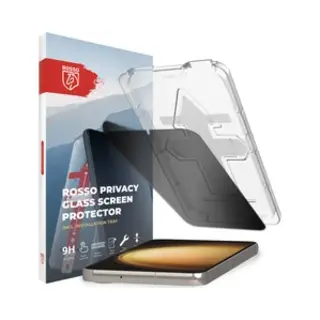 Rosso Privacy Screen Protector Geschikt Voor Samsung Galaxy S23 Plus - 9H Gehard Glas - Met Installatietray - Case Friendly Tempered Glass - Anti Spy