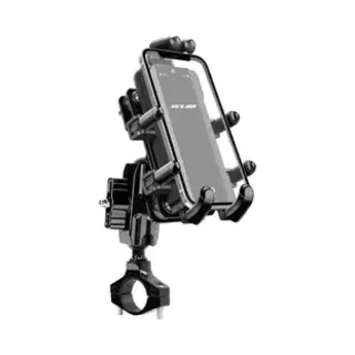 Gub P60 Universele Telefoonhouder - Stevige Houder Voor Motor En Scooter Stuur - Verstelbaar - Zwart