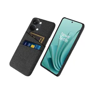 OnePlus Nord 3 5G Hoesje Met Kaarthouder Back Cover Zwart