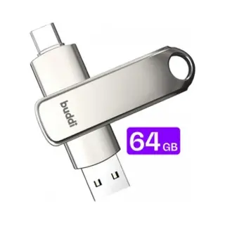 Buddi Usb-C Stick 64GB | Usb C En Usb A | Dual Geheugenstick | Usb 3.1 | Plug & Play | Universeel | Geschikt Voor Smartphones, Tablets, Pc En Meer |