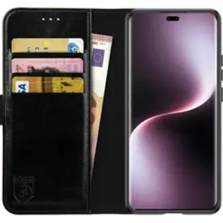 Rosso Element Geschikt Voor Honor Magic 7 Lite | Wallet Book Case | Portemonnee Hoesje | 3 Pasjes | Magneetsluiting | Stand Functie | Zwart