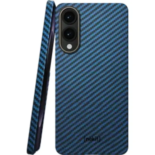 Nekit Fiber Hoesje Geschikt Voor Samsung Galaxy S25 Edge - Compatibel Met MagSafe En Qi2 - High-tech Kevlar Aramidevezels 1500D - Back Cover Ultra Dun thumbnail