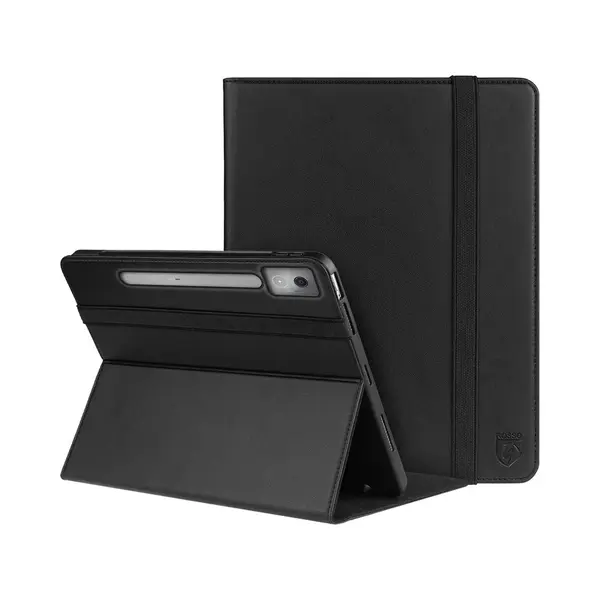 Rosso Element Hoes Geschikt Voor Lenovo Idea Tab Pro 12.7 | Book Case | Volledige Bescherming | Elastische Band | Sleep/Wake Functie | Met Penhouder | thumbnail