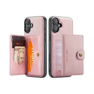 CaseMe Jh-01 Hoesje Geschikt Voor Apple IPhone 17 | Back Cover Met Magnetische Kaarthouder | Beschermhoes Pasjeshouder Achterkant | 4 Pasjes En