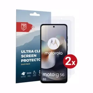 Rosso Screen Protector Geschikt Voor Motorola Moto G56 | Ultra Clear Duo Pack | Tpu Folie | Case Friendly Beschermfolie | 2 Stuks