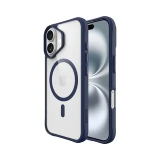 Buddi Hybrid - Hoesje Geschikt Voor Apple IPhone 17 - Compatibel Met MagSafe - Back Cover Met Magneet - Magnetische Beschermhoes - Transparant Blauw