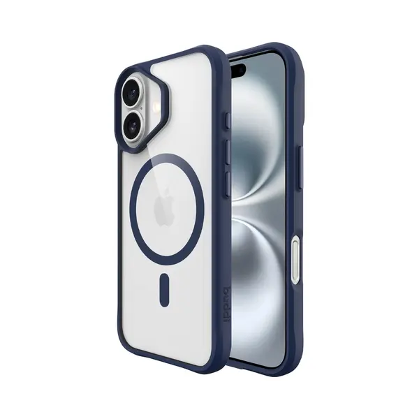 Buddi Hybrid - Hoesje Geschikt Voor Apple IPhone 17 - Compatibel Met MagSafe - Back Cover Met Magneet - Magnetische Beschermhoes - Transparant Blauw thumbnail