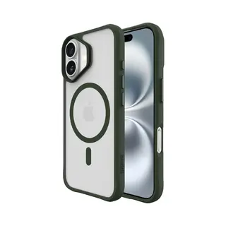 Buddi Hybrid - Hoesje Geschikt Voor Apple IPhone 17 - Compatibel Met MagSafe - Back Cover Met Magneet - Magnetische Beschermhoes - Matte Groen