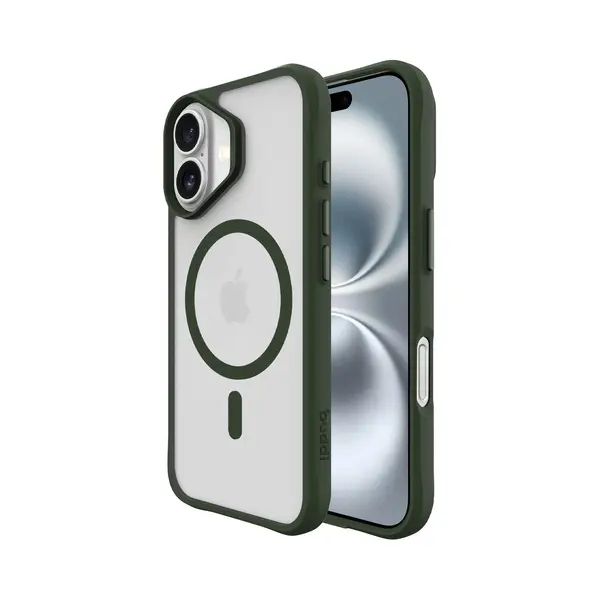 Buddi Hybrid - Hoesje Geschikt Voor Apple IPhone 17 - Compatibel Met MagSafe - Back Cover Met Magneet - Magnetische Beschermhoes - Matte Groen thumbnail