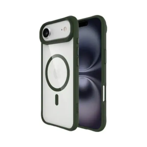 Buddi Hybrid - Hoesje Geschikt Voor Apple IPhone Air - Compatibel Met MagSafe - Back Cover Met Magneet - Magnetische Beschermhoes - Transparant Groen thumbnail