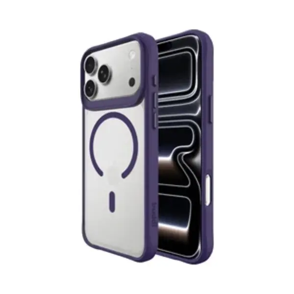 Buddi Hybrid - Hoesje Geschikt Voor Apple IPhone 17 Pro - Compatibel Met MagSafe - Back Cover Met Magneet - Magnetische Beschermhoes - Matte Paars thumbnail