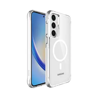 Buddi Core - Hoesje Geschikt Voor Samsung Galaxy A55 - Compatibel Met MagSafe - Back Cover Met Magneet - Doorzichtige Telefoonhoes - Beschermhoes -