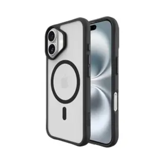Buddi Hybrid - Hoesje Geschikt Voor Apple IPhone 16 - Compatibel Met MagSafe - Back Cover Met Magneet - Magnetische Beschermhoes - Matte Zwart