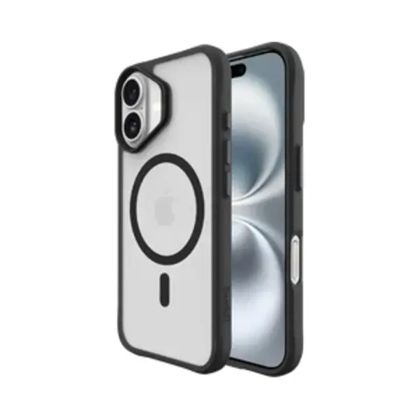 Buddi Hybrid - Hoesje Geschikt Voor Apple IPhone 16 - Compatibel Met MagSafe - Back Cover Met Magneet - Magnetische Beschermhoes - Matte Zwart thumbnail