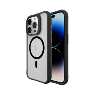Buddi Hybrid - Hoesje Geschikt Voor Apple IPhone 15 Pro Max - Compatibel Met MagSafe - Back Cover Met Magneet - Magnetische Beschermhoes - Matte Zwart