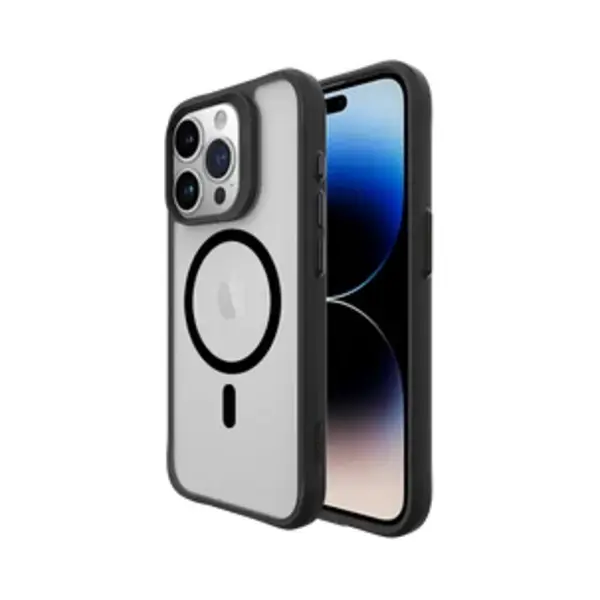 Buddi Hybrid - Hoesje Geschikt Voor Apple IPhone 15 Pro Max - Compatibel Met MagSafe - Back Cover Met Magneet - Magnetische Beschermhoes - Matte Zwart thumbnail