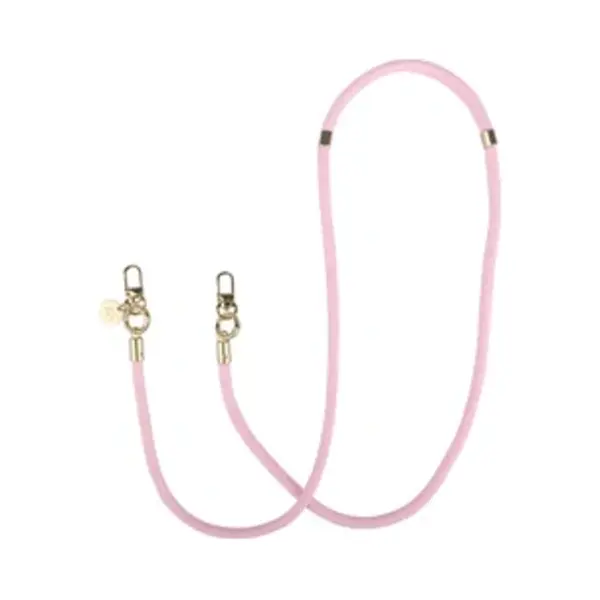 Avy Crossbody Telefoonkoord | Tressé Pink | Lang Koord | Universeel Voor Alle Hoesjes | Geschikt Voor IPhone, Samsung En Meer | 130cm | Geweven Touw thumbnail