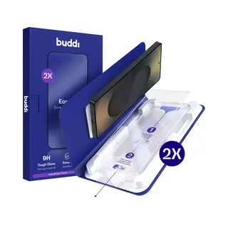 2-Pack Screenprotector Geschikt Voor Samsung Galaxy S25 Ultra - Buddi Easy Fit Tempered Glass Met Installatietray - 9H+ Gehard Glas - Case Friendly