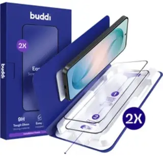 2-Pack Screenprotector Geschikt Voor Samsung Galaxy S26 - Buddi Easy Fit Tempered Glass Met Installatietray - 9H+ Gehard Glas - Case Friendly