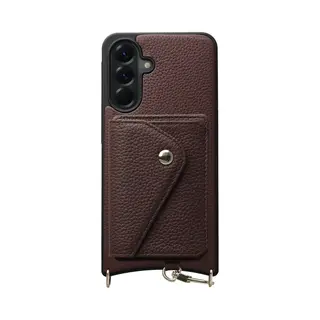 Avy Leren Hoesje Geschikt Voor Samsung Galaxy A56 | Met Magnetische Kaarthouder | Compatibel Met MagSafe | Leather Case Met Wallet | Chocolate