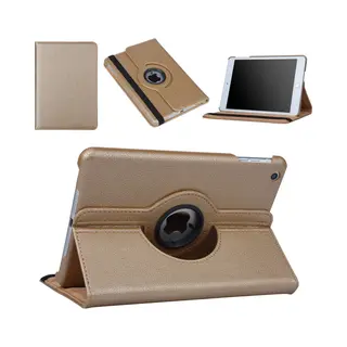 Apple IPad Mini 2-3 Goud 360 Graden Draaibare Hoes - Book Case Tablethoes