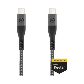 BlueBuilt Usb-C-auf-Usb-C-Kabel 1, 5 m Kevlar Schwarz