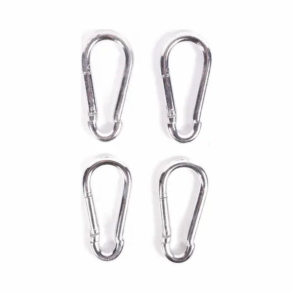 Benson Set Karabijnhaken - Ø 10 X 100 Mm - Zilver - 4 Stuks thumbnail