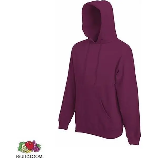 Fruit Of The Loom - Classic Hoodie - Bordeauxrood - M thumbnail