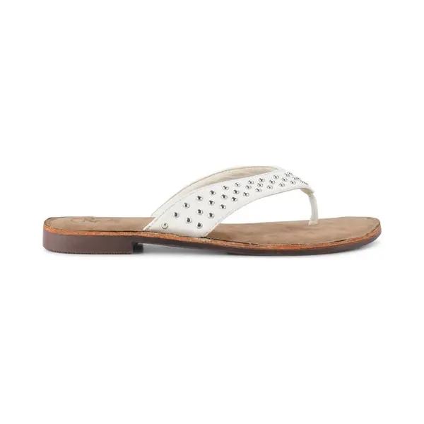 Ps Poelman - Maat 39 - Dames Slippers Met Studs - Nyx - Wit thumbnail