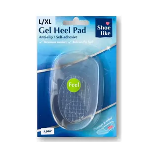 Shoe Like Hiel Gel Kussens - Hielkussens Maat L/Xl - Hielspoor Soft Gel Hielbeschermer
