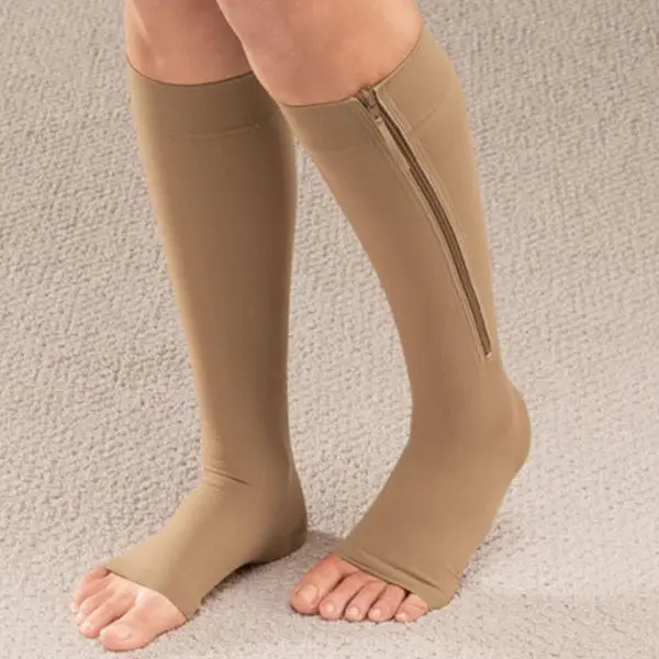 Professionele Compressiekousen / Steunkousen - Small / Medium - Mannen & Vrouwen - Elastische Kousen / Compressie Sokken Voor Optimale Steun & thumbnail