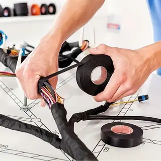 Jms® Kabelboom Tape ( Coroplast 651 Msx) Kabelboomtape - Isolatietape - Hittebestendige Tape - Professionele Kabelboomtape 19mm X 33 Meter Per Rol