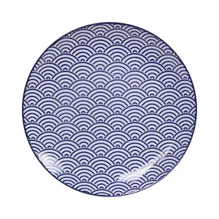 Dinerbord - Nippon Blue / Wave (golven) - Tokyo Design Studio