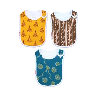 KliederZ Baby Slabbetjes Jongen | 3 Eet Slabbers | T/m 3 Jr | Hippe Slabben FB04a