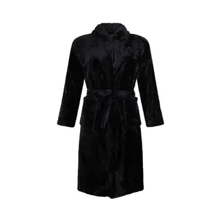 Badrock Zwarte Fleece Badjas Tieners-Xl (11-13 Jaar)