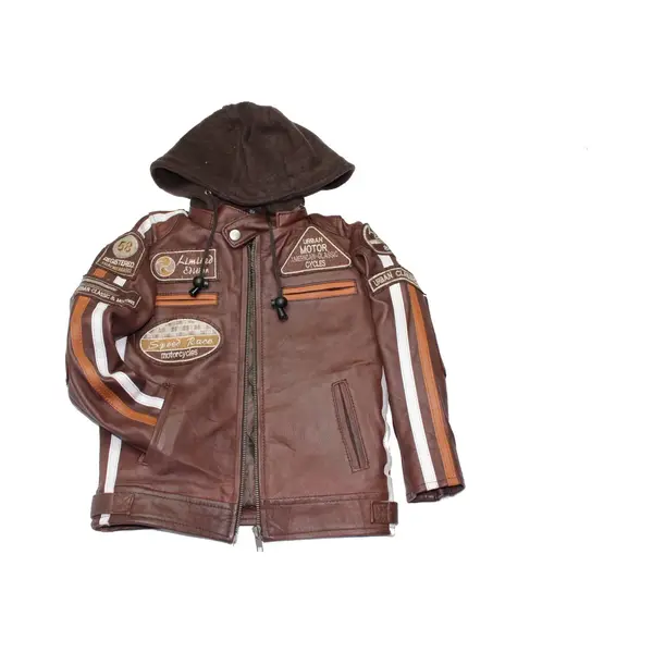 Urban 5884® Fifty Eight Kinderjas Unisex Bruin Maat 128 thumbnail