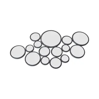 LOFT42 - Bubbles - Spiegel - Multi - Rond - 115x62 - Zwart - Metaal