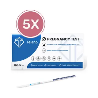 Telano Zwangerschapstest 5 Stuks Vroeg Dipstick - Strip Gevoelig
