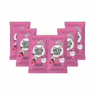 6x Marcel's Green Soap Schoonmaakdoekjes Patchouli&Cranberry 60 Stuks