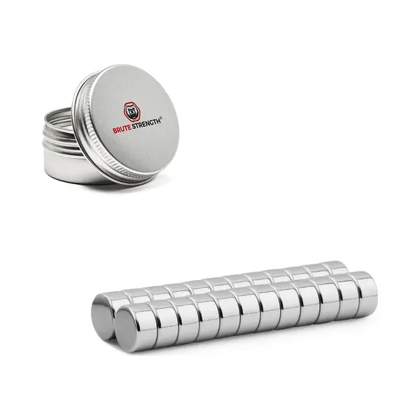 Brute Strength - Super Sterke Magneten - Rond - 10 X 5 Mm - 20 Stuks - Geschikt Voor Radiatorfolie - Neodymium Magneet Sterk - Magneten Koelkast - thumbnail