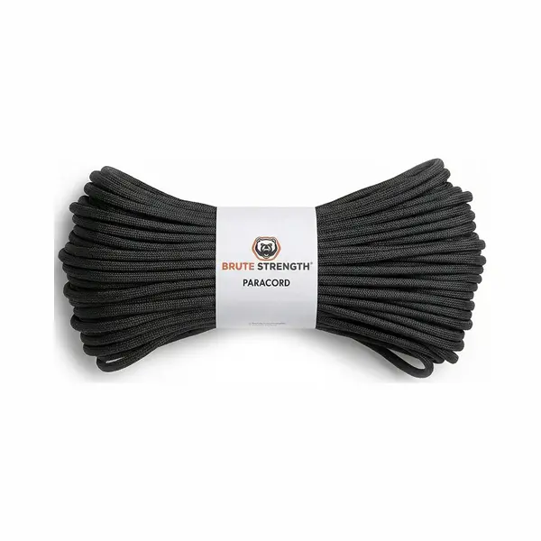 Brute Strength Paracord 550 - Touw - 4 Mm - 40 Meter - Zwart - 250 Kg Trekkracht - Niet Elastisch - Knutselen - Kamperen - Boot - Outdoor thumbnail