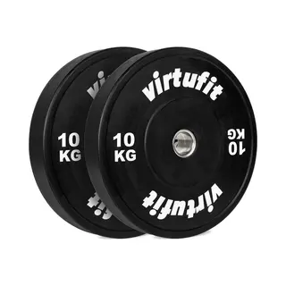 VirtuFit Bumper Plate - Olympische Halterschijf Van Rubber - 50 Mm - Set 2 X 10 Kg