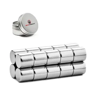 Brute Strength - Super Sterke Magneten - Rond - 10 X 10 Mm - 20 Stuks - Geschikt Voor Radiatorfolie - Neodymium Magneet Sterk - Magneten Koelkast -