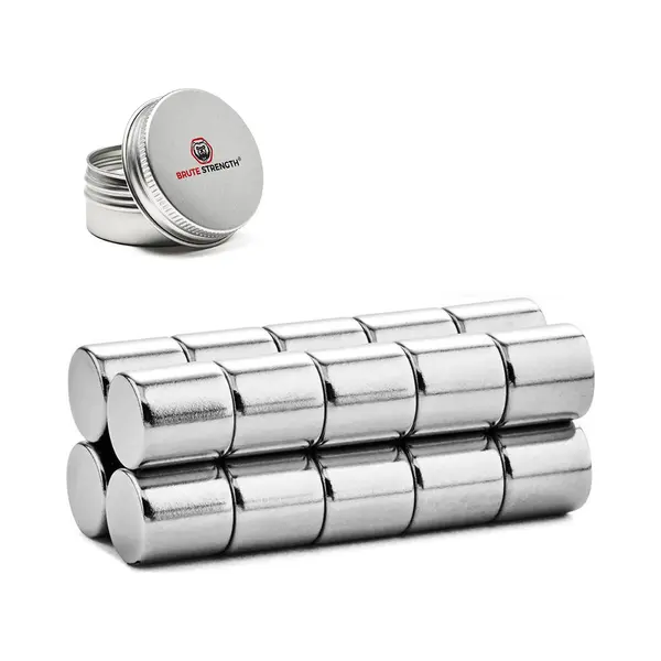 Brute Strength - Super Sterke Magneten - Rond - 10 X 10 Mm - 20 Stuks - Geschikt Voor Radiatorfolie - Neodymium Magneet Sterk - Magneten Koelkast - thumbnail