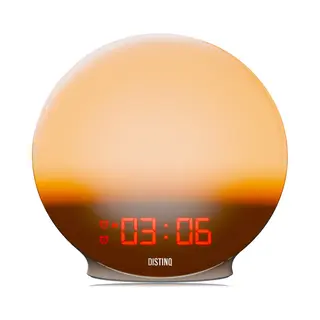 DistinQ Wake-Up Light – Wekkerradio Met Dubbele Wektijd – Slaaphulp Met Usb Aansluiting