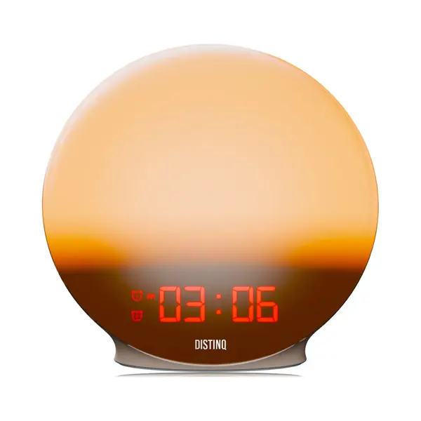 DistinQ Wake-Up Light – Wekkerradio Met Dubbele Wektijd – Slaaphulp Met Usb Aansluiting thumbnail