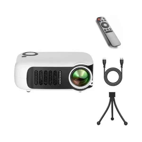 Upgrade Mini Beamer - Mini Beamer Projector - Pocket Beamer A2000 - Inclusief Hdmi Kabel - Draagbaar - Wit thumbnail