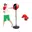 Zwart/Rood - 80-110 cm